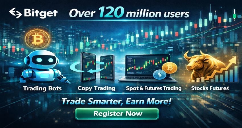 Bitget registration banner